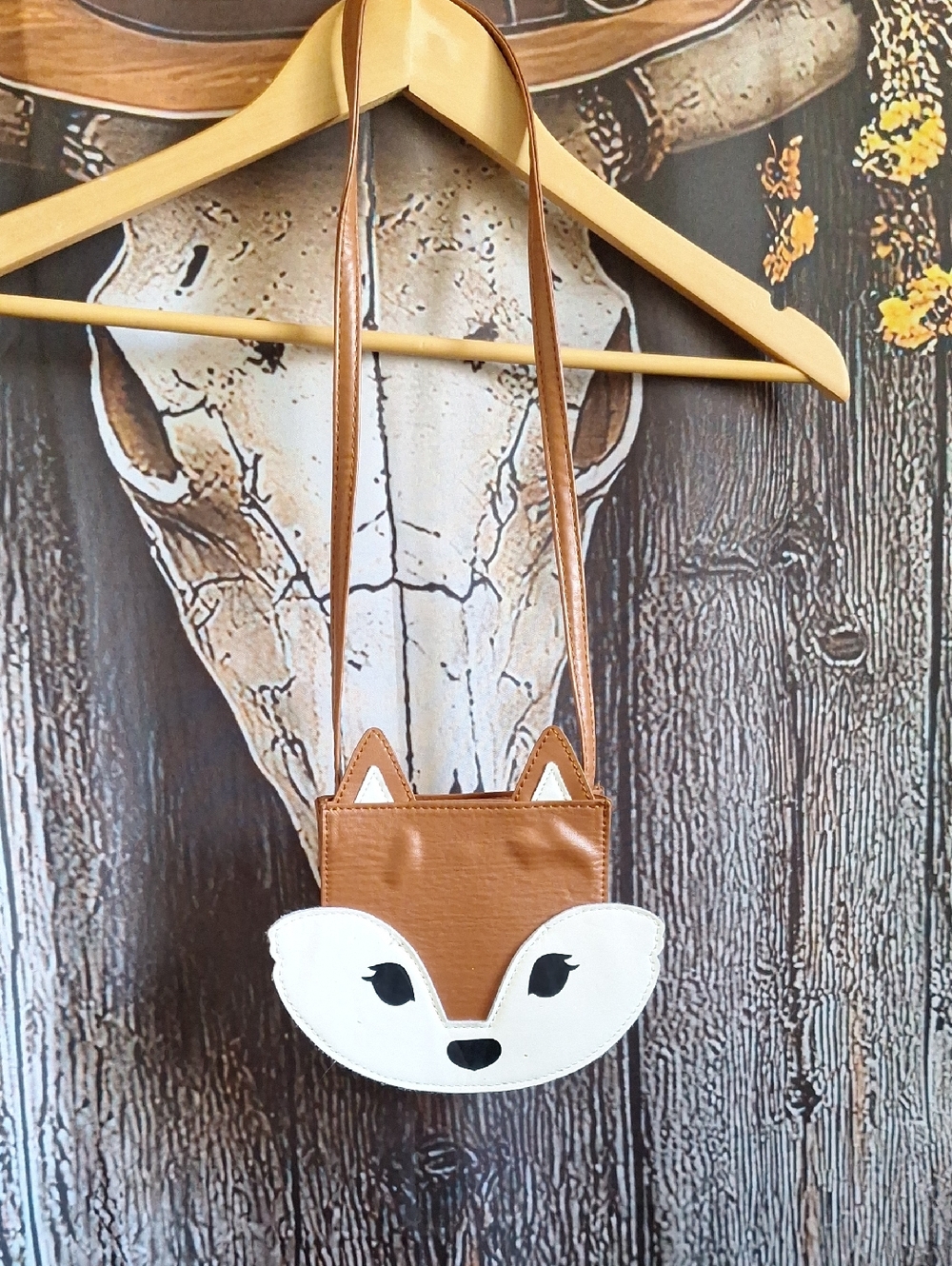 Kids Fox Crossbody Bag - Brown